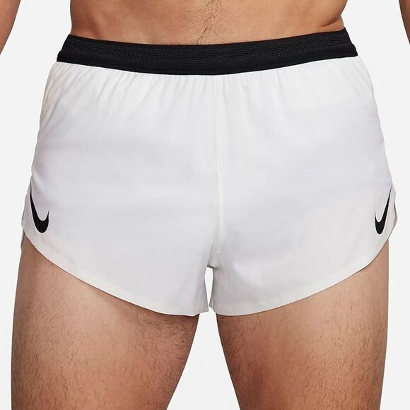 Nike Aeroswift DRI-FIT ADV 2" Lined Running Shorts L White Black FN3349-010 New - Picture 15 of 16